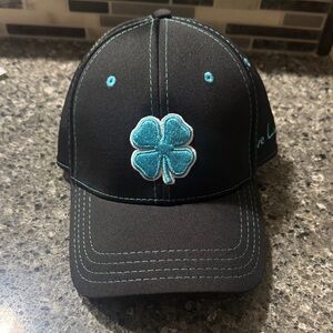 Black Clover Live Lucky Black and Blue Clover Cap like new. $Firm$ XS/S